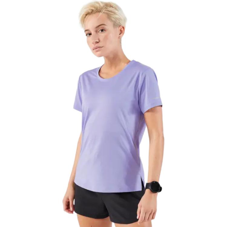 Decathlon 500 Series Breathable, Moisture-wicking, Quick-Drying, Comfortable Short-Sleeved T-Shirt - Women's Lavender Purple