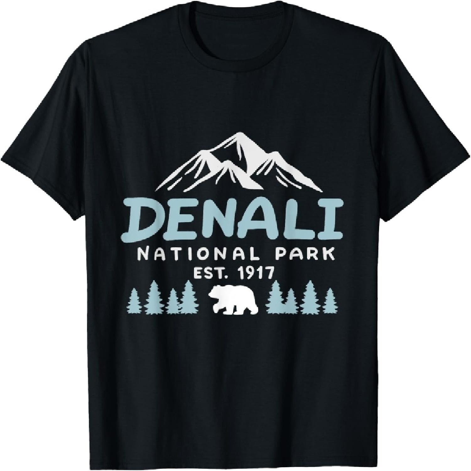 

Denali National Park Mountain Hiker Camp Lover Men Women T-Shirt XXXXXL різнокольоровий