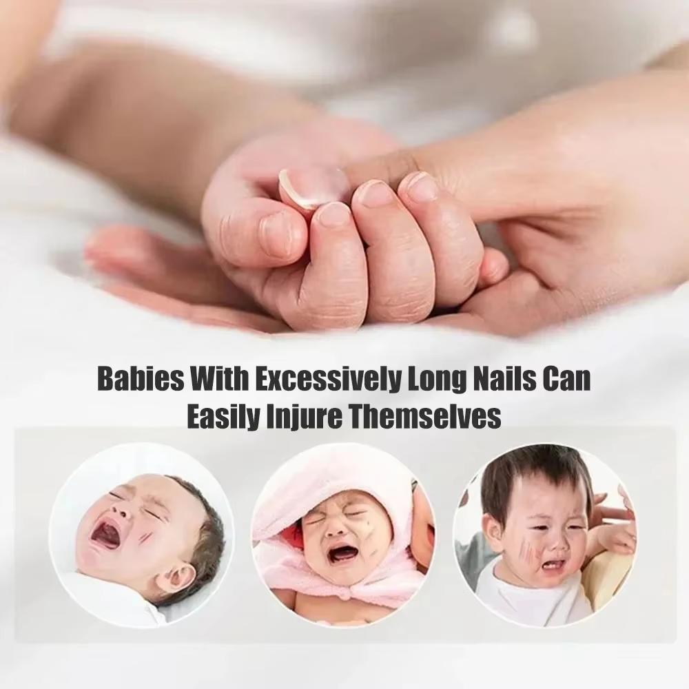 2In1 Electric Nail Clipper Cutter With Led Light Anti-Pinch Automatic Nail Grinder Trimmer For Baby Mini Manicure Tool Nail Care