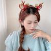 Headband Merry Christmas Decor Children Hair Clip Christmas Headwear Elk Hair Hoop Antler Hairpin