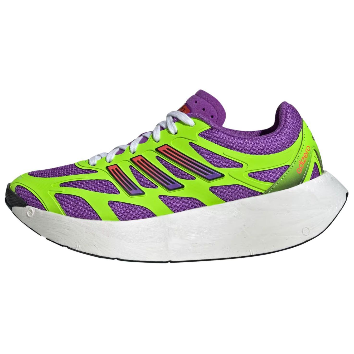 

Adidas Adizero Aruku Противоскользящие Износостойкие Низкие Повседневные Кроссовки для Города и Бега Женские Зеленые Фиолетовые Кроссовки JP5566 38⅔