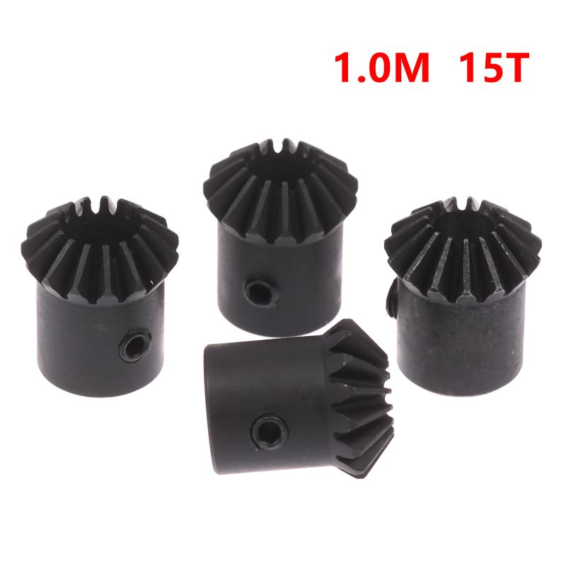 

2Pcs 45# Steel 1M 15T Spiral Bevel Gear M1 Modulus 1:1 90 Degrees Differential Gear Bevel Gear Accessories 5mm