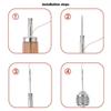 Professionelles Leder-Nähwerkzeug-Set, Nähwerkzeug, Nadeln, gewachster Faden, Leder-DIY-Reparatur