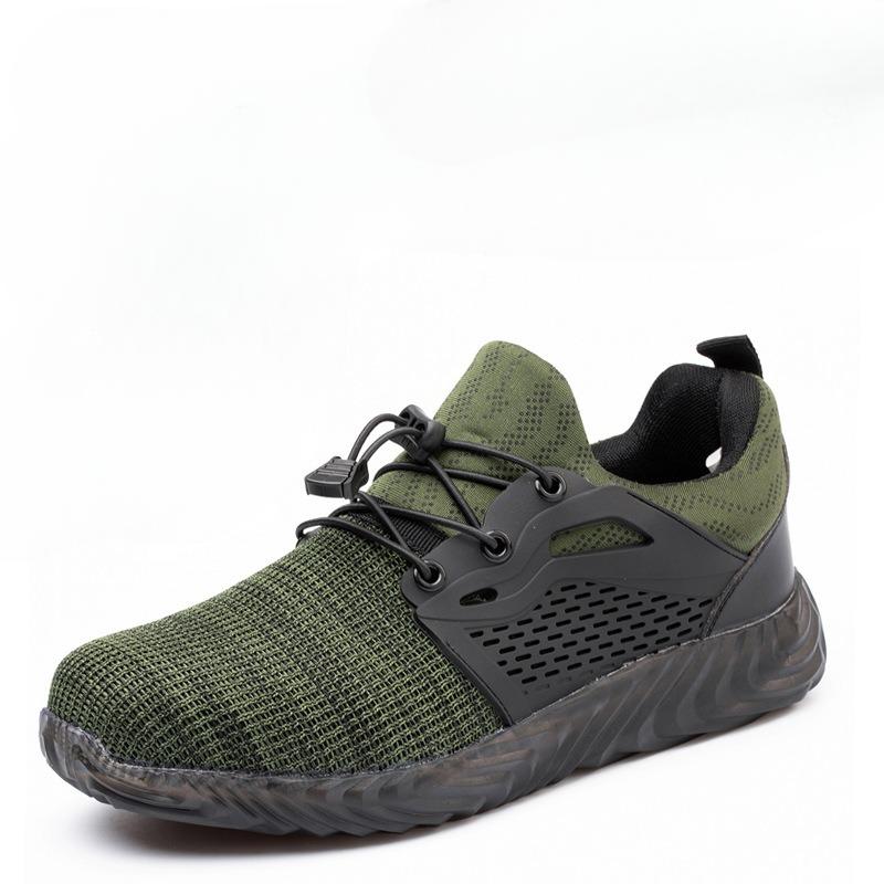 Labor Insurance Shoes, Anti-smash and Anti-piercing, Comfortable and Breathable Mesh Safety Protective Shoes