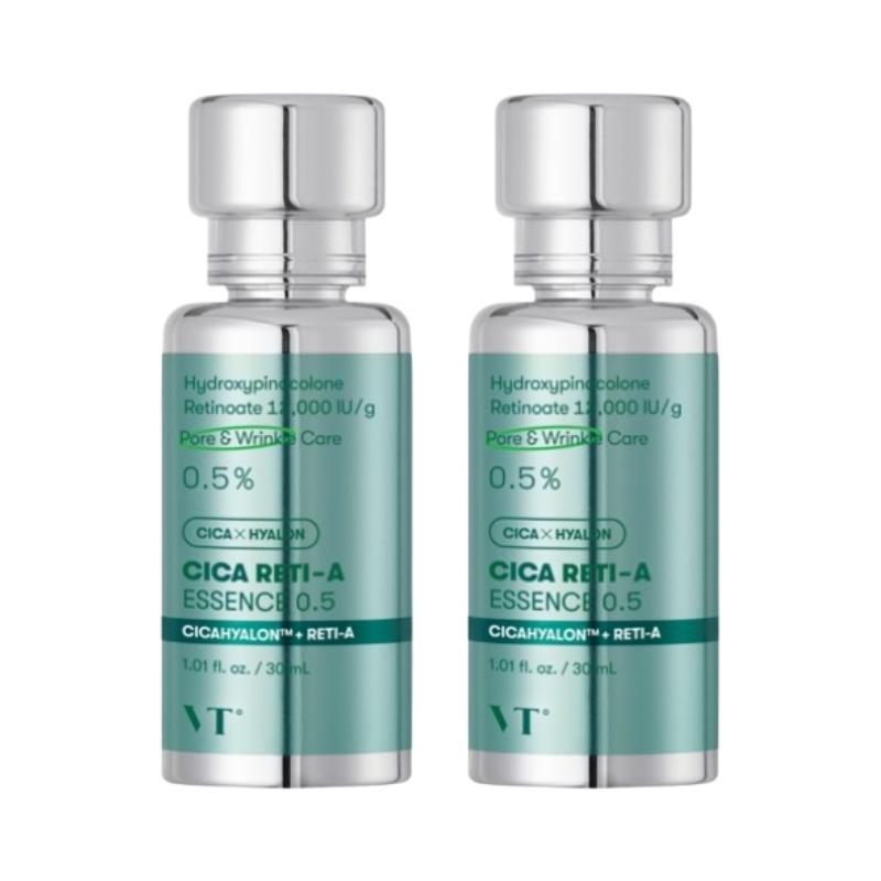 VT COSMETICS Cica Reti-A Essence 0.5 30ml – Lightweight Retinal Essence for Pore, Elasticity & Smooth Texture Care