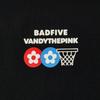 Men's Li-Ning T-Shirts Men's Black Crew Neck Moderate Straight Fit