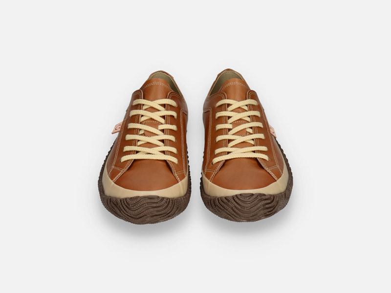 Spingle Handmade Kangaroo Leather Sneakers Spm-Light Brown