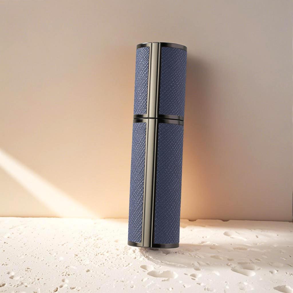 Luxury 5ml Travel Perfume Bottle with Leather Base - Leak-Proof Spray Design