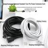 Copper Dual-Core Power Extension Cord with Two-Hole Socket for Mobile Phone and Fan