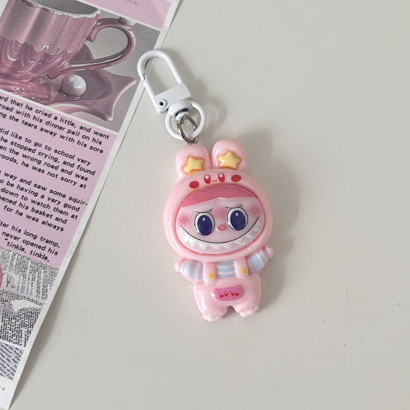 

Девичье Сердце Лабубу Мультяшный Брелок: Мягкий и милый кулон для лучших друзей или пар. розовый