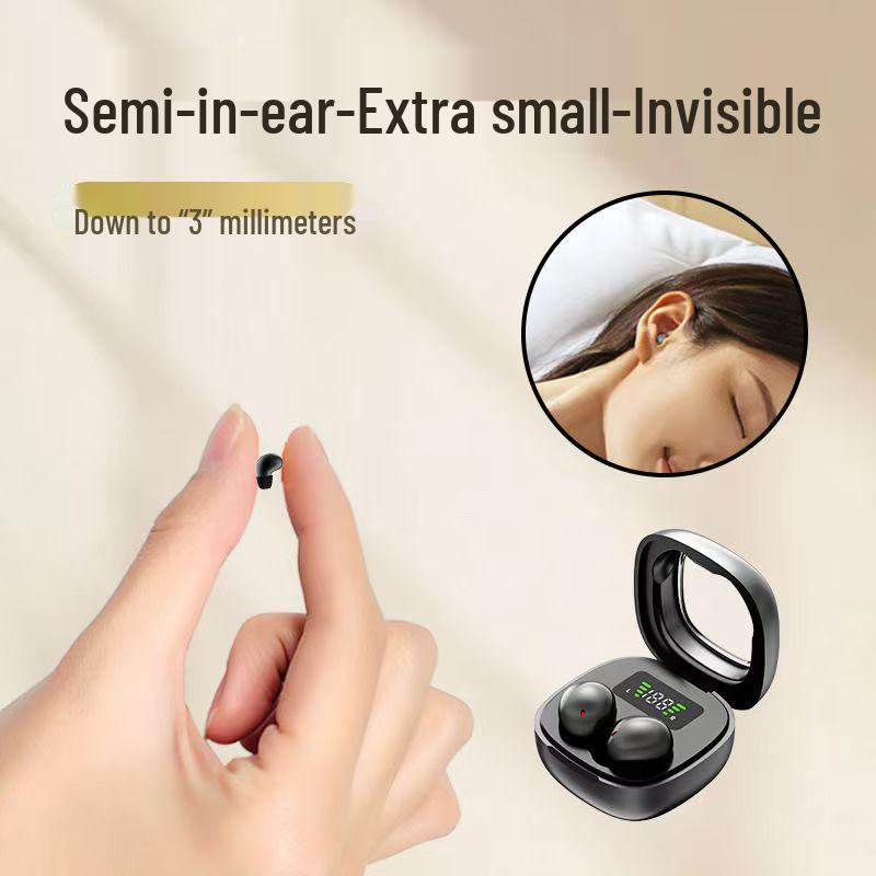 Y19 Invisible Wireless Bluetooth Earbuds: Comfortable In-Ear Design, Ultra-Long Battery Life, Noise Cancelling for Side Sleep