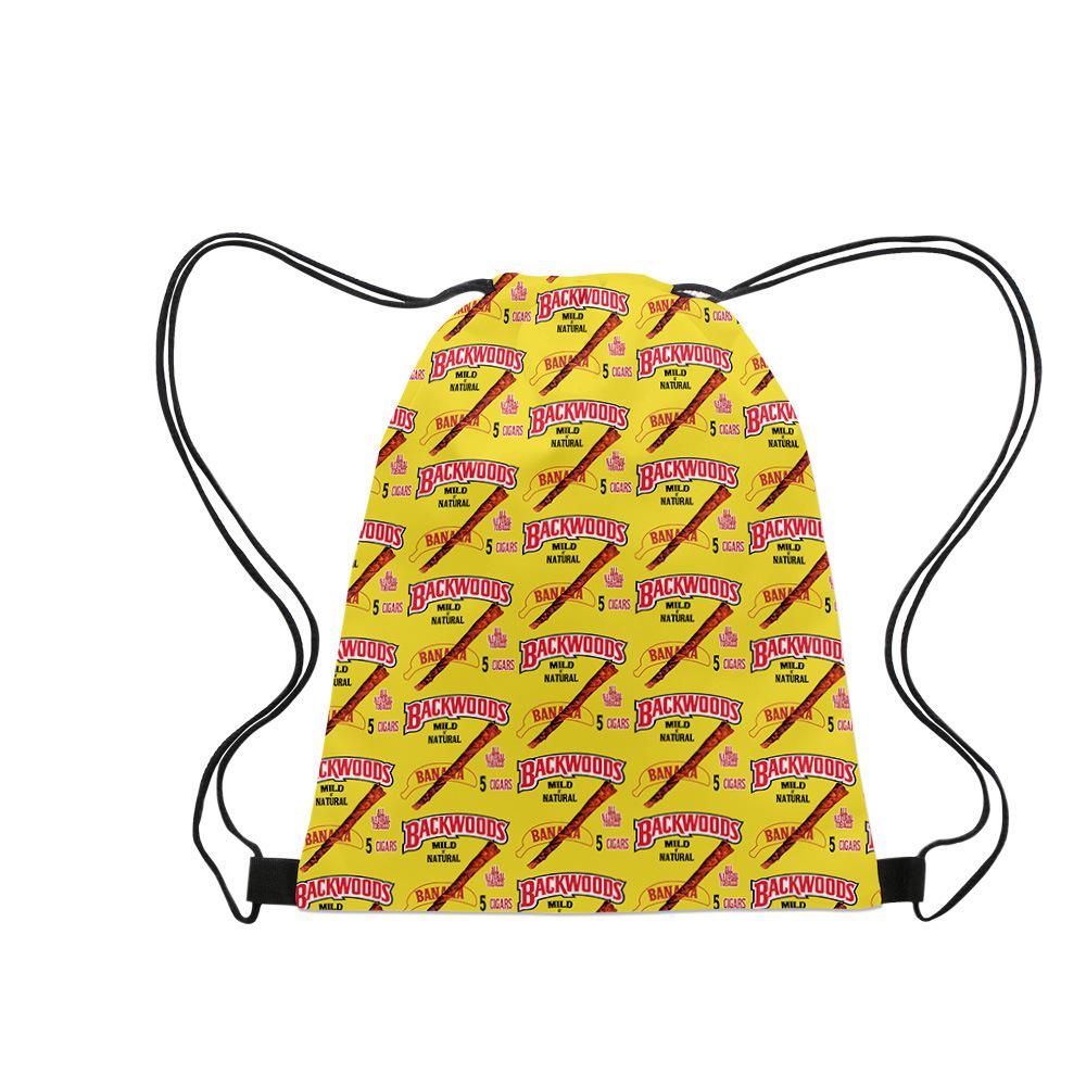 3D Backwoods Cigar 3D Drawstring Bag, Oxford Cloth Drawstring Bag