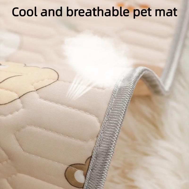 Waterproof Washable Dog Cooling Mat Extra Large Summer Pet Latex Mattress Pad Breathable Bed Protector Diaper For S/M/L Dogs Cat