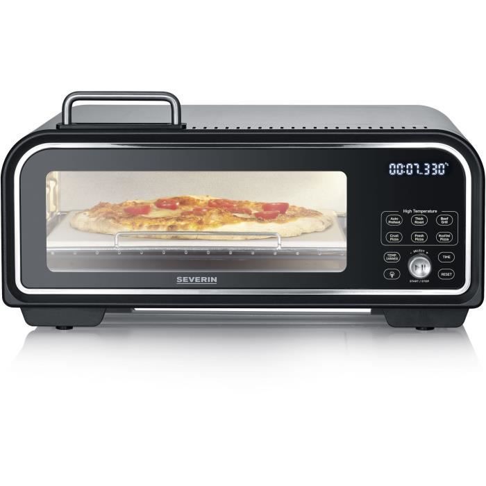 Four à pizza SEVERIN - PG8575 - Pierre à pizza diamètre 29cm - Capacité 18L - 2000W
