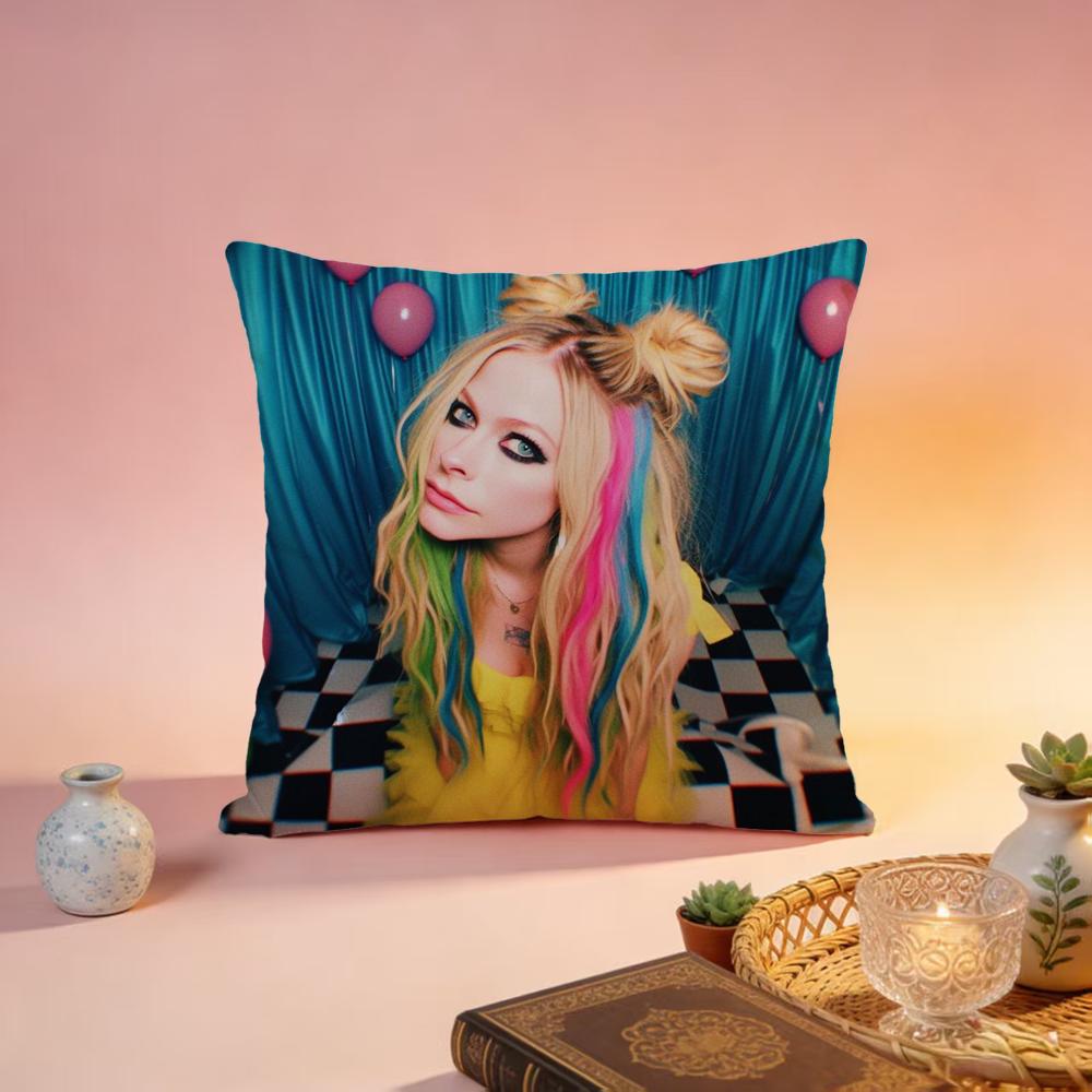 

Fashion AAvril Lavigneing Cushion Cover Premium SkinFriendly Pillow Case MultiPurpose for Home Office Travel 30X30cm