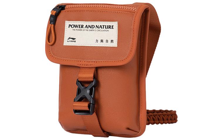 Li Ning Urban Outdoor Collection Fabric Crossbody Bag, Shoulder Bag Unisex Orange ABDR570-2