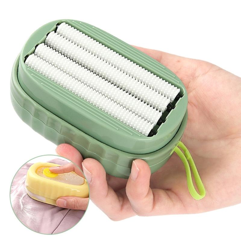 Liquid Dispensing Brush Foam Roller Technology Gentle Fabric Care Ergonomic Home Cleaning Tool J0MC