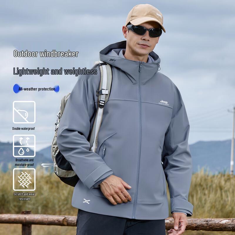 Jeep Unisex Single-Layer Windproof Outdoor Jacket