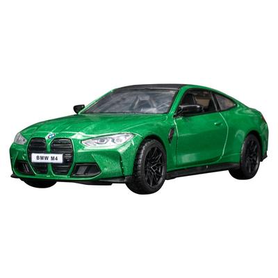 1/32 BMW M4 IM Supercar Model z hliníkové slitiny s natahovacím pohonem, zvukem a světlem, dětský dárek, sběratelský odlitek