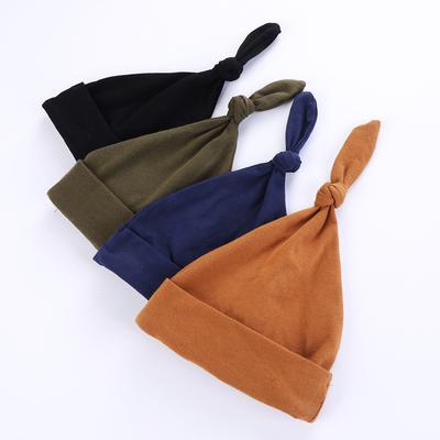 Cotton Newborn Baby Hats Boys Girls 0-3M Sleep Caps Unisex Lovely Infant Hospital Beanies DIY Adjusted Bonnet Photography Props