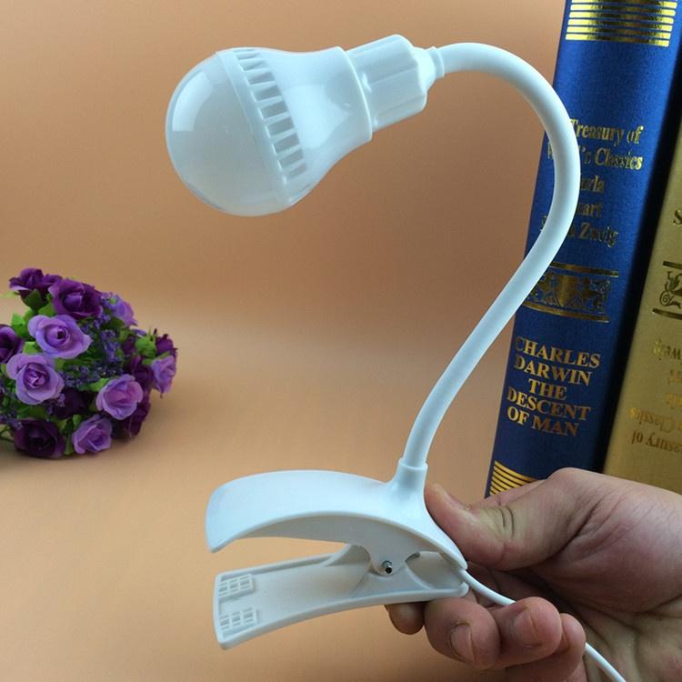 1PC Creative USB Clip Light LED Small Desk Light Learning Eye Protection Book Light USB Light