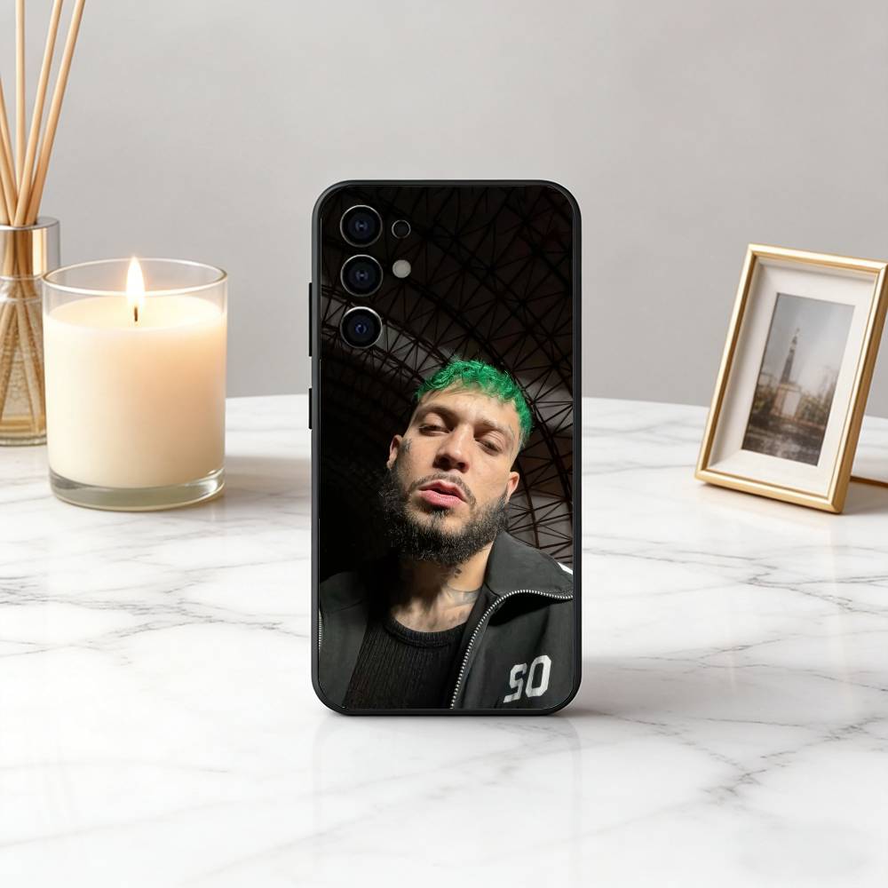 JC R-REYES Jc R-Reyes Singer Phone Case For Samsung S25,S24,S21,S22,S23,S30,Ultra,S20,Plus,Fe,Soft Silicone Black Cover