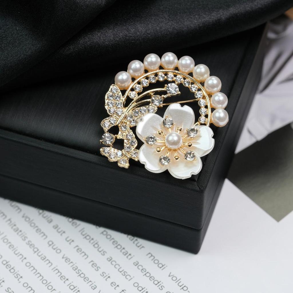 Autumn-Winter Plum Blossom Brooch: Versatile, Fashionable Flower Corsage for Added Elegance