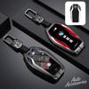 Metal Car Key Case Cover Protection Shell For BMW 3 5 7 Series X3 X5 X6 X7 GT Ix3 XM I5 I7 G90 G45 G12 Keychain Auto Accessories