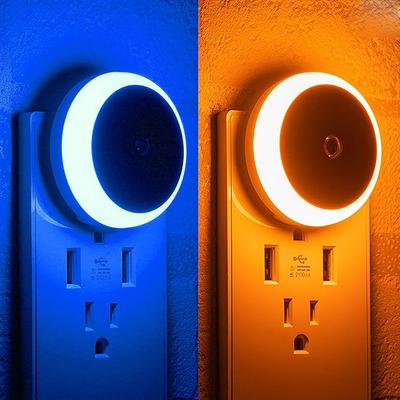 LED Night Light Plug In Dusk To Dawn Smart Sensor Auto Dim Into Wall Night Lamp for Bathroom Hallway Kitchen Stairway Bedroom