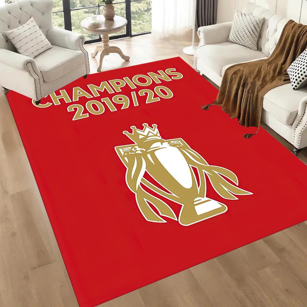 Liverpool Football Club Area Rug Design For Game Room Dormitory Balcony Foyer Antislip Carpet Office Home Decor Wedding Party Gift
