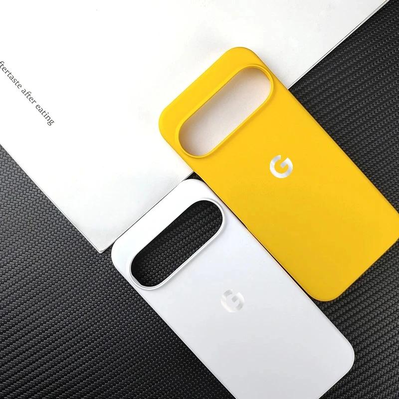 Minimalistyczne Cienkie Matowe Matowe Etui Na Telefon Dla Google Pixel 10A 10 9 Pro XL 8 7 6 A Pro Półopak Twarde Odporne Na Upadek Tylne Z Przezroczystym Obiektywem Podniesiona Osłona