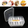 12 Grids Incubation Egg Carrier Box with Thermometer DIY Reptile Egg Incubator Geckos Snakes Lizards Tortoise Turtle Incubator