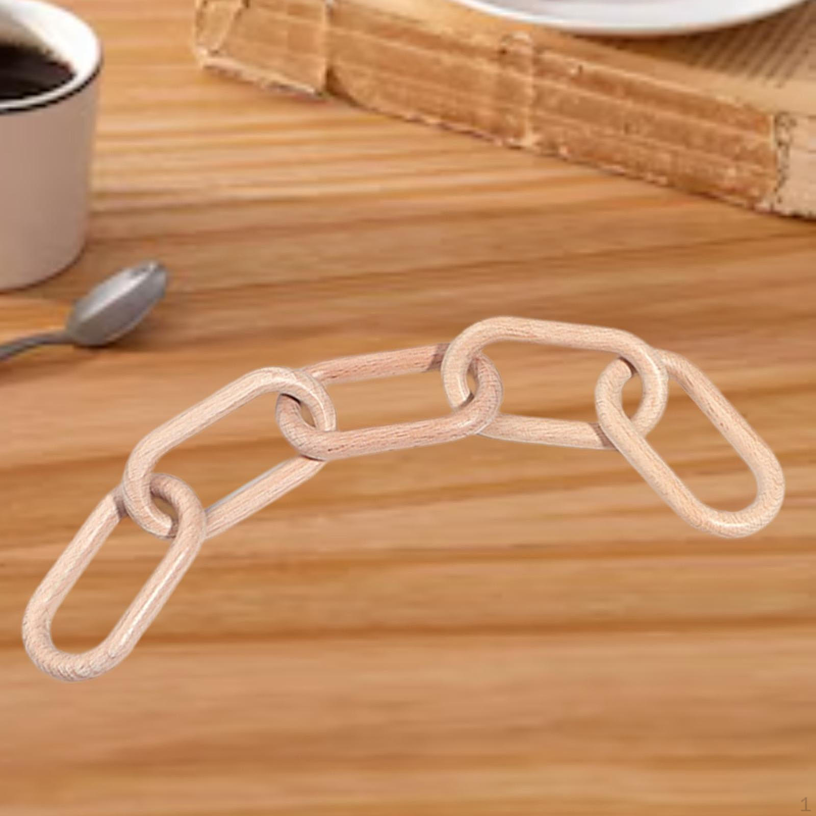 

Декоративная 5-звенная деревянная цепочка, узел, украшение дома для семьи