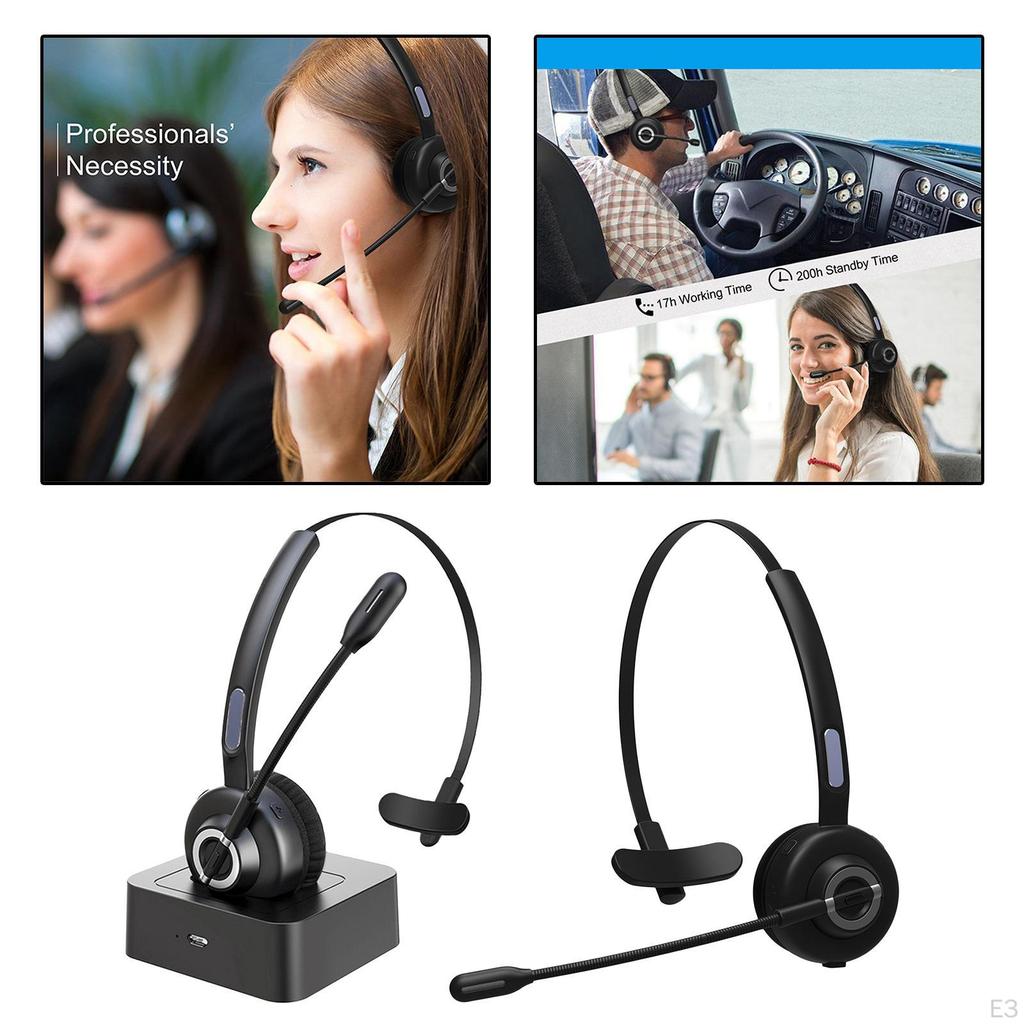 Headset with Microphone, Noise Cancelling Mic, Hands- Headphones for PC Laptop Call Center
