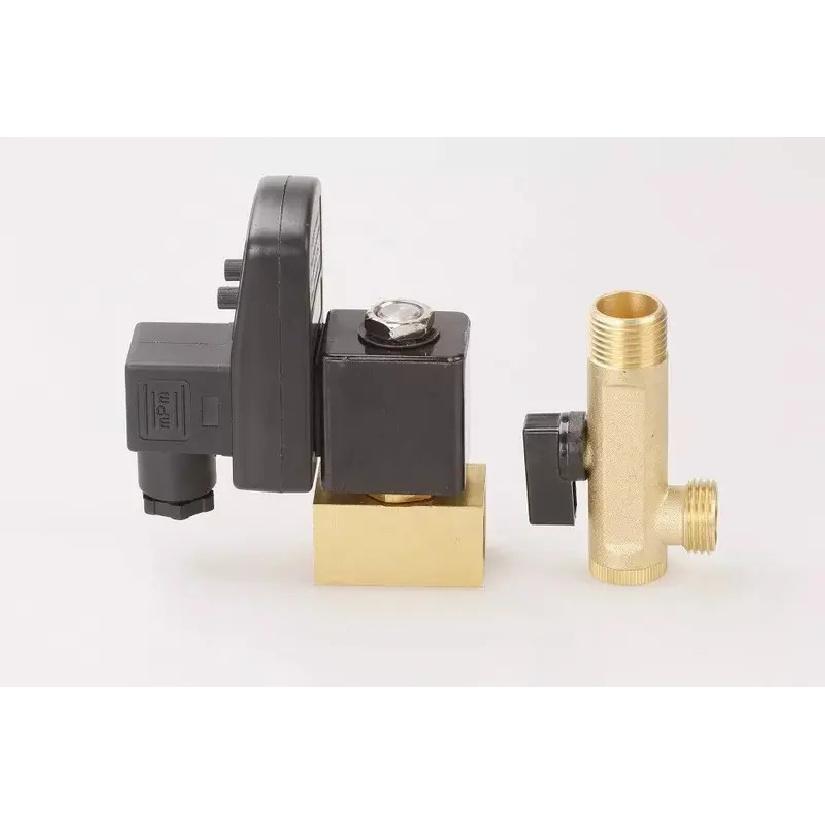 1pc 1/2" Drain Valve Electronic Timed Air Compressor Gas Tank Automatic 2-way Drain Valves For Filters Air Cylinders