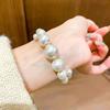French double-layer open pearl bracelet niche retro temperament bracelet beautiful bracelet light luxury high-end jewelry women