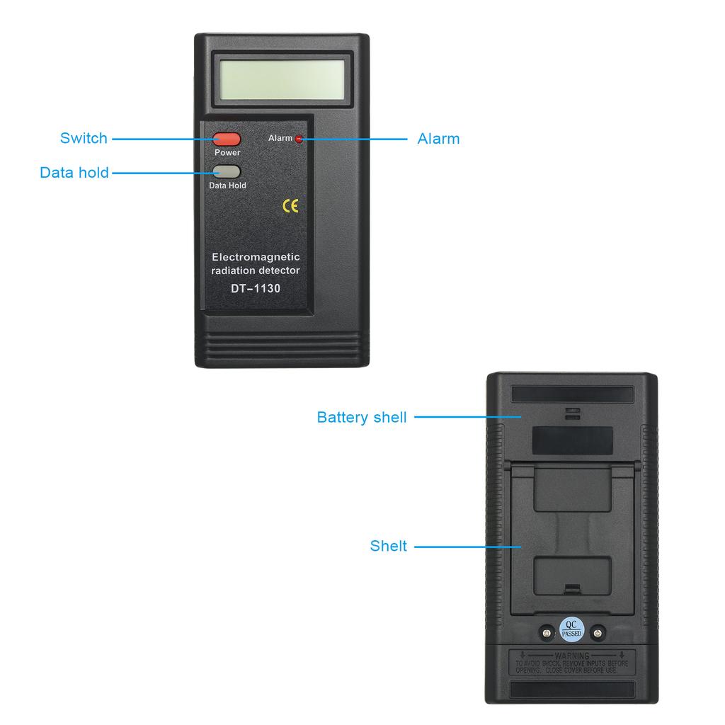 GXT Electromagnetic Radiation Detector EMF Meter Dosimeter Tester DT-1130 Instrument GXT Electromagnetic Radiation Detector EMF Meter Dosimeter Tester DT-1130 Instrument