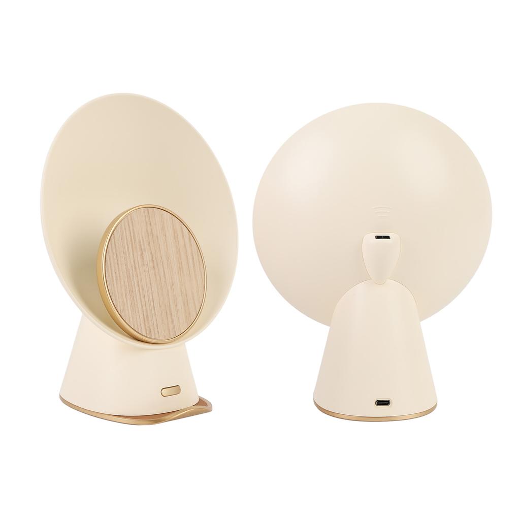 Boxă Bluetooth cu Încărcător de Telefon Senzor Tactil Decor Cameră Lumină Caldă Ceas cu Alarmă Lumină de Noapte