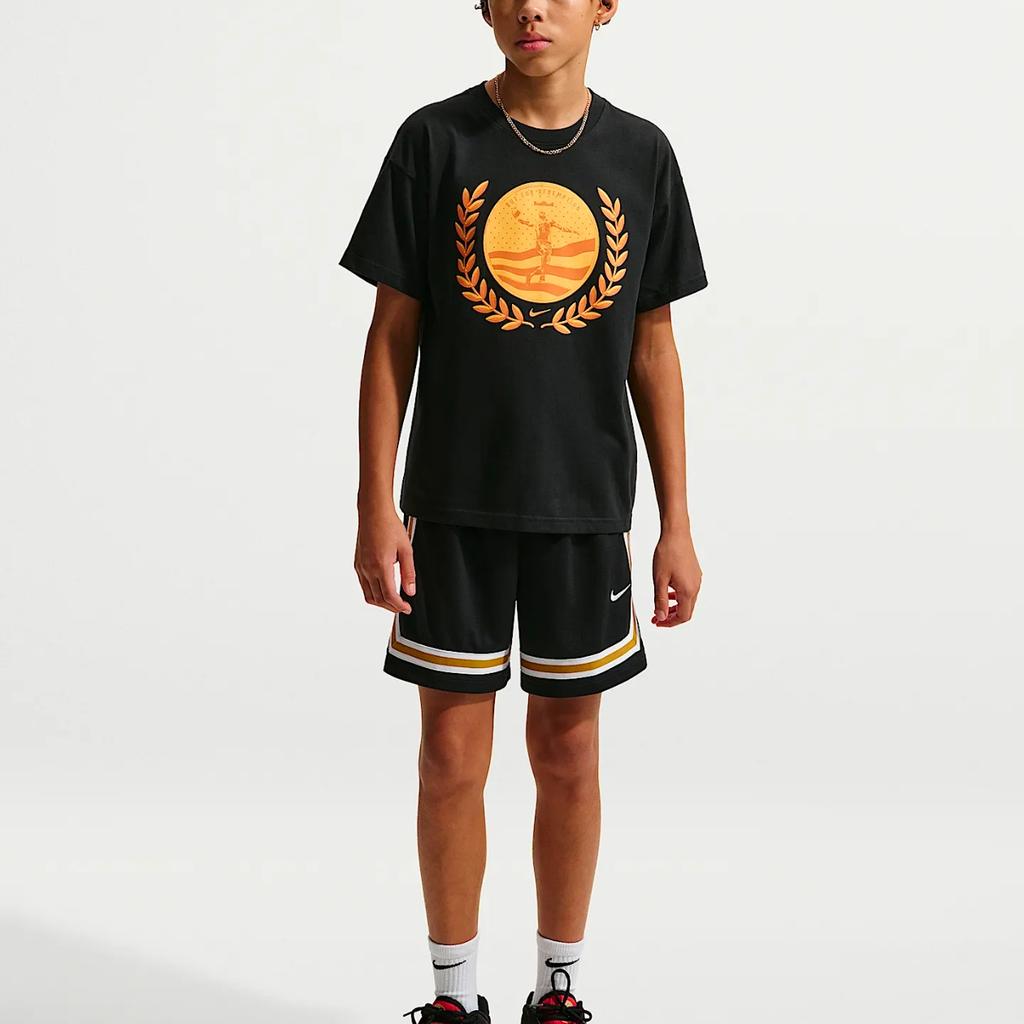 Nike LeBron James Crew Neck Loose Knit Short Sleeve T-Shirt Kids tops IQ0257-010