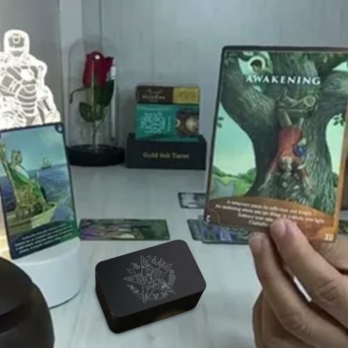 Tarot Card Case Holder, Portable Tarot Card Holder Box for Tarot Cards and Game Cards, Card Storage Box for Tarot Cards, Tarot Card Case Holder, Tarot