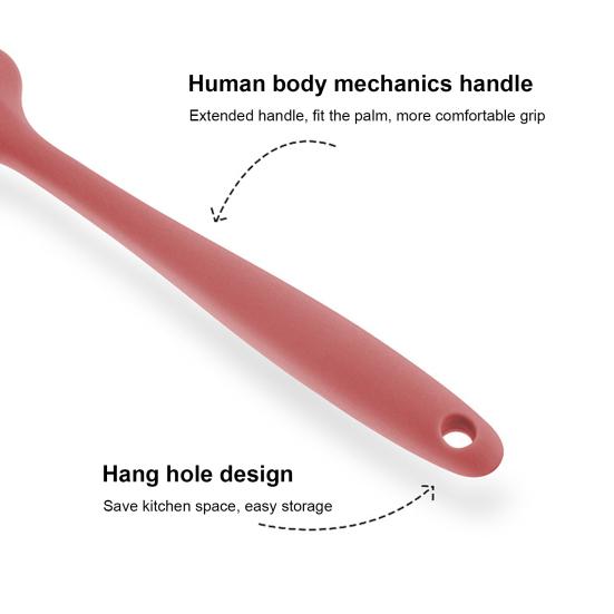 Tårtskrapa Formning Flexibel Integrerad Silikon Hänghål Multifunktionell Krämspatel för Hemmet