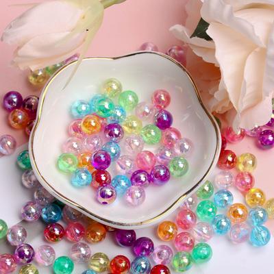 Forniture per Feste a Casa Moda Colore Caramella Accessori per Artigianato 4/6/8mm Fai da Te Creazione di Gioielli Perline Sfuse Rotonde 160-1000Pz Pendente Acrilico Colore AB