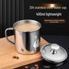 BJ 304 Stainless Steel Mug with Lid & Handle