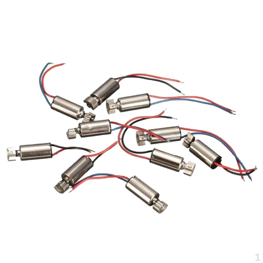 

DC 1,5-3 В DIY RC Автомобильный микро-бессердечниковый вибрационный двигатель, 10 шт.