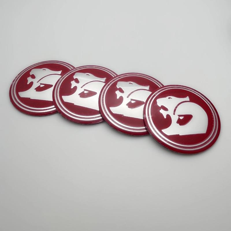 4pcs/Set 3D Metal High-Quality 56mm 60mm Fit HSV Car Emblem Wheel Hub Center Cap Badge Logo Auto Sticker Styling Accessories