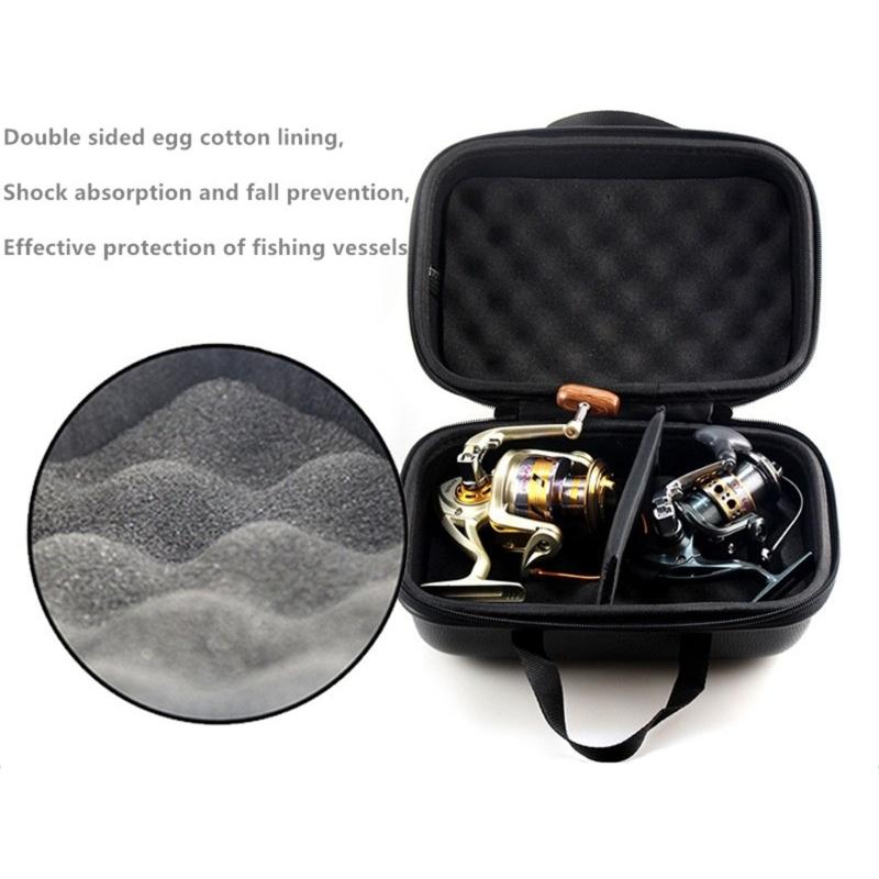 Fishing Bag Reel Case Cover Fishing Reels Organizers Shockproof Waterproof Fishing Tackle Storage Reel Protective Case