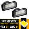 2PCS White Bright 12V 6000K LED License Plate Light For Mercedes Benz 1 W209 C209 coupe 2002-2009 SL R230 convertible