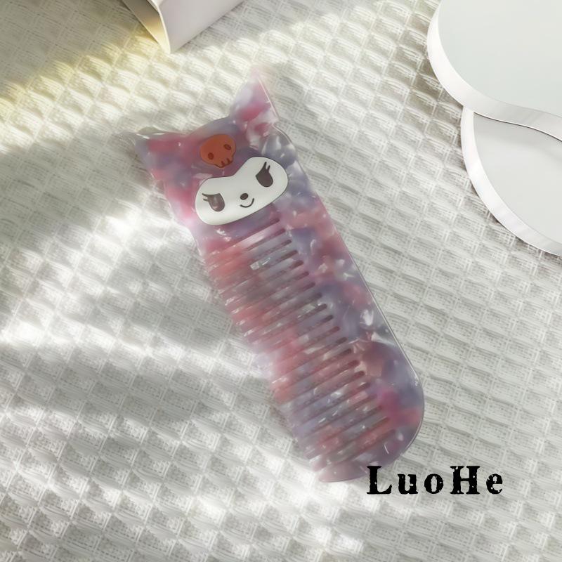 Hochwertiger, niedlicher Haarkamm aus Acetat mit Cartoon-Motiv für Damen – Koreanischer Stil