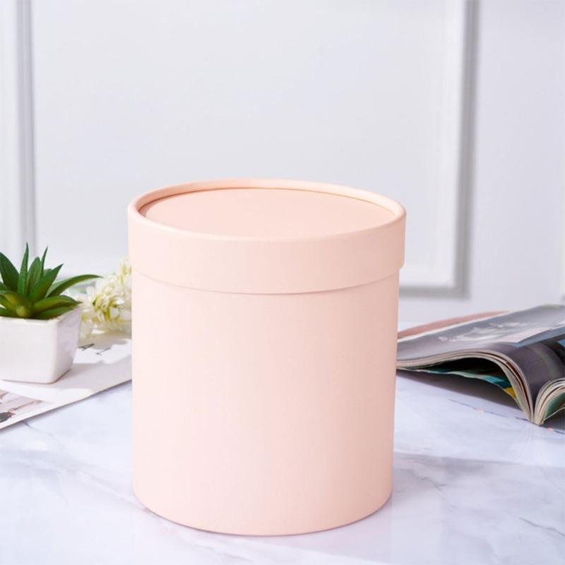 Round Flower Bucket For Home Decoration And Gift Packaging Creative Floral Arrangement Decorative Jar Holiday Gift