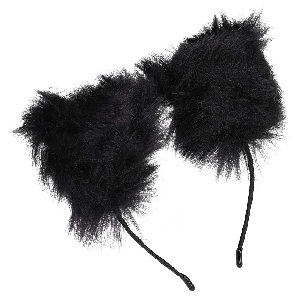 Artificial Furry Cat Ears Headband Women Headwear Hairband for Party Cosplay Daily Life